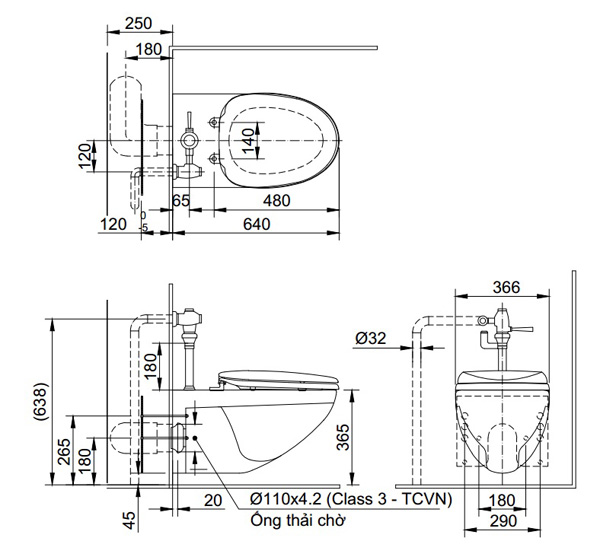 ban ve bon cau inax ac 22pv