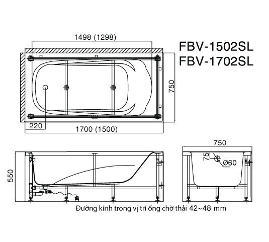 Ban ve ky thuat Inax FBV-1502SL
