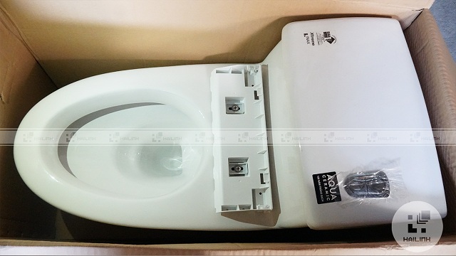 Bồn cầu Inax AC-1008R+CW-H18VN khi mở hộp