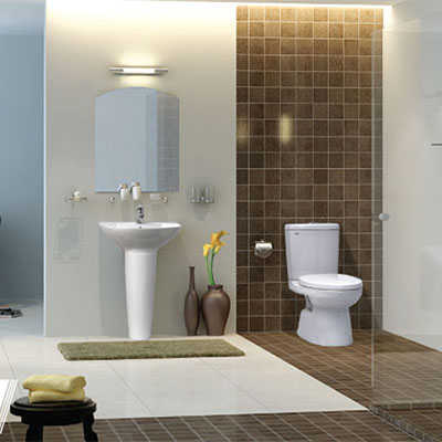 Phòng mẫu chậu rửa Inax treo tường L-288V+L288VD