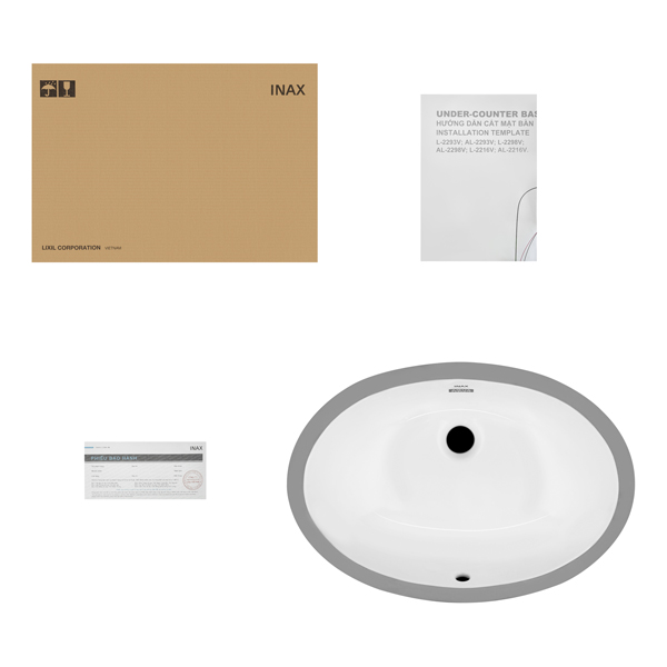 Mo hop chau rua am ban Inax AL-2216V