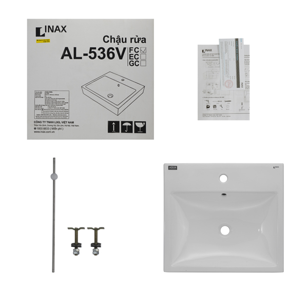 Mo hop chau rua dat ban Inax AL-536V