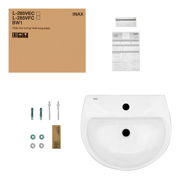 Mo hop chau rua Inax L-285V