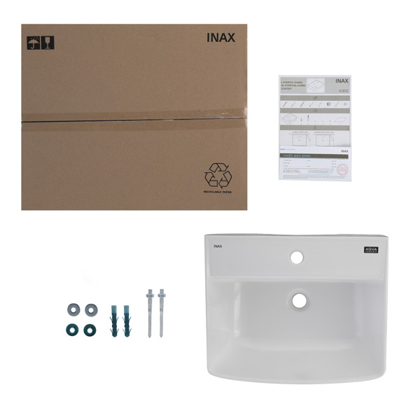 Chau rua Inax L-312V va phu kien kem theo