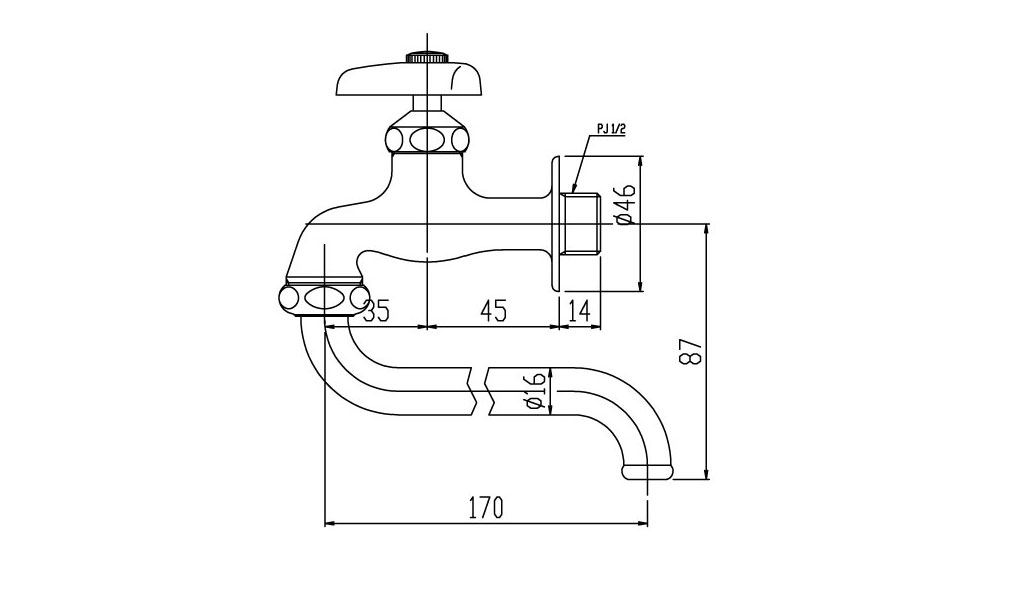 Ban ve ky thuat voi nuoc Inax LF-12-13